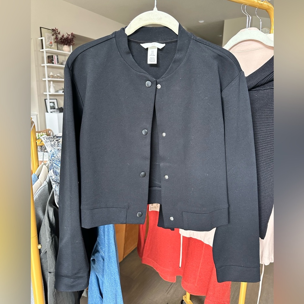 H&M Knit Bomber Style Jacket